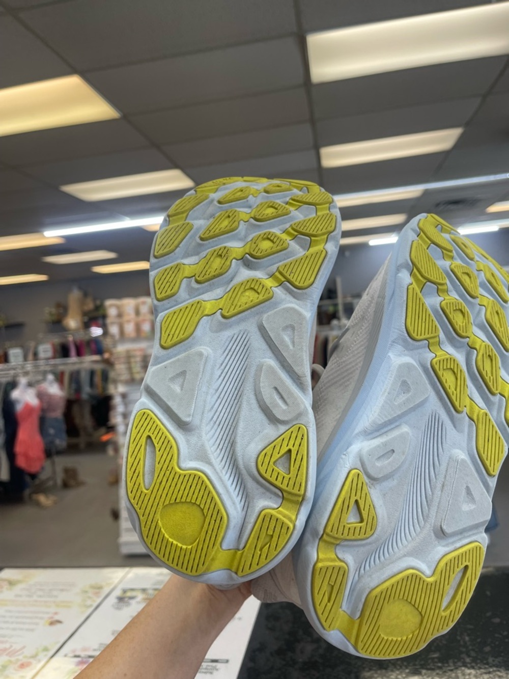 Hoka Women's White/Cream Sneakers - Picture 6 of 9